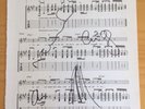 Oasis Fully Signed / Autographed Wonderwall Music Sheet - Liam Gallagher