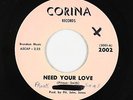 Doo-Wop 45 - Frank Simms (Tommy Cullens) - Need Your Love - Corina VG+ obscure