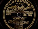 LOUIS ARMSTRONG HOT FIVE Gut Bucket Blues / Yes  I'm.. Schellackplatte 78' X2837
