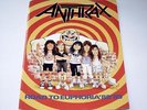 ANTHRAX - ROAD TO EUPHORIA 88-89 - PROGRAMME 1988 THRASH METAL F249