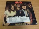 AC/DC LP HIGHWAY TO HELL 1979 GOLD PROMO STAMP & TIMING STRIP + INNER BON SCOTT