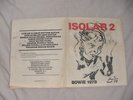 DAVID BOWIE ISOLAR 2 1978 STAGE TOUR CONCERT PROGRAMME UK EDITION LARGE FORMAT