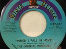 THE IMPERIAL WONDERS 45: Trying To Get To You / When I Fall.., Black Prince 317