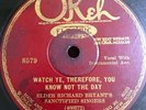Blues/Gospel 78 Richard Bryant /Memphis Jug Band Okeh 8579 A-1 Stamper