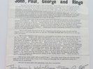 BEATLES 1963 1ST FAN CLUB NEWSLETTER TOUR ITINERARY FINAL CAVERN CLUB APPEARANCE