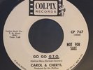 Obscure Teen Girl Surf Hot Rod  Rock Promo 45 Carol & Cheryl On Colpix