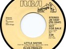 Elvis Presley USA PROMO/DEMO DJ Copy LITTLE SISTER JB-13547 EX/EX
