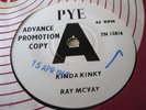 Ray McVay ?– Kinda Kinky / Kinkdom Kome  RARE DEMO 7IN 1965 PICCADILLY