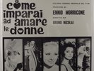 COME IMPARAI AD AMARE LE DONNE OST Ennio Morricone RCA SP 8020 LP SEALED italy