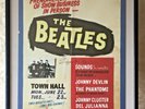 1964 Beatles tour poster -New Zealand -FRAMED