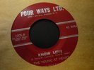 The YOUNG AT HEART-KNOW LOVE/Things we did last 45 summer  RARE white doo wop