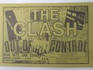 The Clash MKII Genuine Vintage 1984 US Official Tour Stockton Handbill Flyer