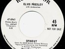 Elvis Presley PROMO 45 VINYL WHITE LABEL 47-8941 Spinout NEAR MINT All That I Am
