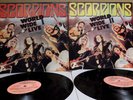 SCORPIONS World Wide Live Vol I & II Uruguay Promo Set of 2 LP RaRe