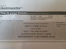 Jeff Lynne's ELO  2 x concert tickets - SSE Hydro Glasgow, Wed 3rd October 2018