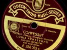 LOUIS ARMSTRONG Confessin / Song of the Islands  78'   deutsche Pressung   X3630