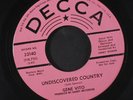 GENE VITO: Undiscovered Country / With The Dawn 45 (dj, faint warp dnap) Soul