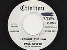 '62 TwinSpin Rockers PAUL STEFEN I Fought the Law/Say Mama CITATION DJ VG+ HEAR
