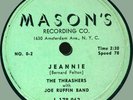 THRASHERS (w/ Joe Ruffin Band) Jeannie / Forever My Love 78rpm Mason's '57 rare