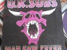 UK SUBS - Mad Cow Fever ORIG purple mixed colours vinyl LP / punk clash damned