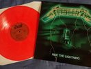 Metallica Ride the Lightning rare green cover, transparent red vinyl lp record