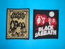 BLACK SABBATH SEW ON PATCH BADGE x2 ROCK METAL OZZY OSBOURNE VINTAGE MINT 70s