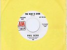 PHIL OCHS The War Is Over US 45 1968 Promo w/ Telegram