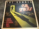 THE DAMNED -  EVIL SPIRITS Lp - PLEDGE - SIGNED WHITE WAX  .( CLASH,SEX PISTOLS)