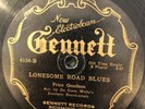 Gennett 6154  Da Costa Woltz LONESOME ROAD BLUES   VV+ rare  78 rpm Country