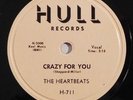 doo wop 78 RPM THE HEARTBEATS Crazy For You HULL HEAR IT E- rockin-n-rollin...
