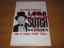 SCREAMING LORD SUTCH AND THE SAVAGES I'M A HOG FOR YOU - 1963 PROMO POSTER