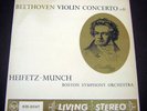 Living Stereo Beethoven Violin Concerto Heifetz Munch Vinyl Record RCA UK 1959