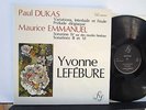 RARE YVONNE LEFEBURE PIANO DUKAS EMMANUEL STEREO LP FY 017 NM