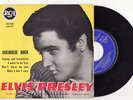 RARE EP ELVIS PRESLEY-JAILHOUSE ROCK-RCA 86298-1967-LABEL BLEU-VG+-FRENCH