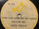 acetate JIMMY RADCLIFFE ? WHEN LOVE FLIES OUT THE WINDOW sung as Louis Armstrong