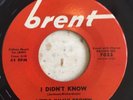 NORTHERN SOUL 45 rpm LITTLE JIMMY BROWN On Brent lb I DIDNT KNOW NM-