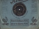 Tiefenschrift Platte Pathe 1908 :  Fantasie aus La Boheme ( Puccini )