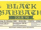 Black Sabbath  In Concert 1990  Ticket / Konzertkarte / Eintrittskarte