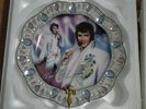 Elvis Presley Bradford Exchange Jewel of Vegas Plate Forever The King