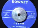 GARAGE SURF 45 - THE RUMBLERS - IT'S A GAS /TOOTNANNY Downey Original M- Hear