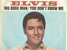 ELVIS PRESLEY Big Boss Man Orig. ITALIEN PS Single M- BLACK Label first