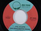 70s Soul 45 SAM DEES & BETTYE SWANN Just As Sure BIG TREE HEAR