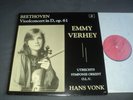 DUTCH-ONLY PRIVATE Emmy Verhey: Beethoven: Violin concerto. SIGNED, NM/MINT