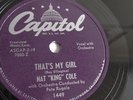 Nat King Cole - 78rpm single 10-inch – Capitol #1449 Too Young