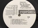 JIMI HENDRIX - ARE YOU EXPERIENCED - Promo WLP MONO Reprise Psych Monster