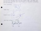 1990 LED ZEPPELIN signed letter to former manager Peter Grant (autographed by 3)