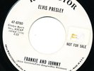 Elvis Presley 45 WHITE LABEL PROMO 47-8780 Frankie And Johnny NEAR MINT Please