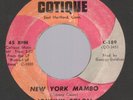 JOHNNY COLON New York Mambo / Retorno Del Mambo Cotique latin monster 45 HEAR