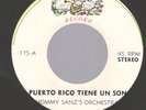 HOMMY SANZ’S ORCHESTRA Puerto Rico Tiene Un Son / El Roble Fonseca deadstock 45