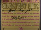 MARTHA & VANDELLAS: Greatest Hits LP (autographs on cover, corner dings) Soul